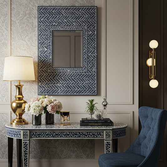 Luxury Bone Inlay or Mother of Pearl Furniture