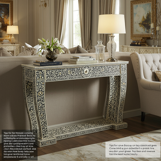 Luxury Bone Inlay or Mother of Pearl Furniture