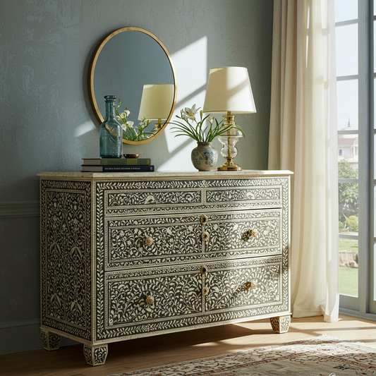 Luxury Bone Inlay or Mother of Pearl Furniture