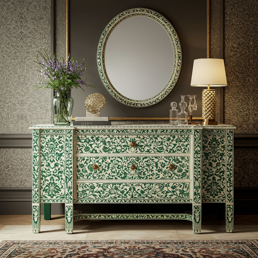 Luxury Bone Inlay or Mother of Pearl Furniture