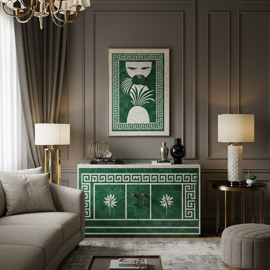 Luxury Bone Inlay or Mother of Pearl Furniture