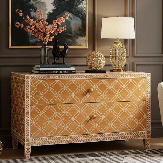 Luxury Bone Inlay or Mother of Pearl Furniture