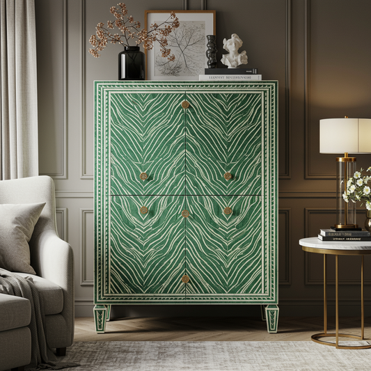 Luxury Bone Inlay or Mother of Pearl Furniture