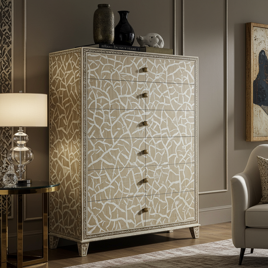 Luxury Bone Inlay or Mother of Pearl Furniture