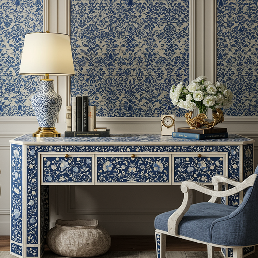Luxury Bone Inlay or Mother of Pearl Furniture