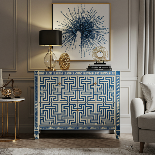 Luxury Bone Inlay or Mother of Pearl Furniture