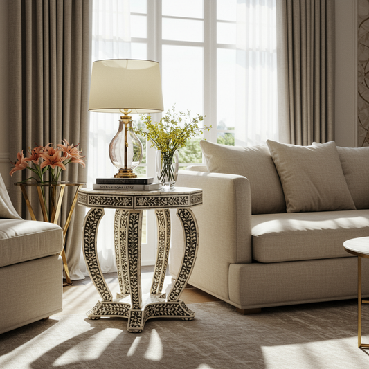 Luxury Bone Inlay or Mother of Pearl Furniture