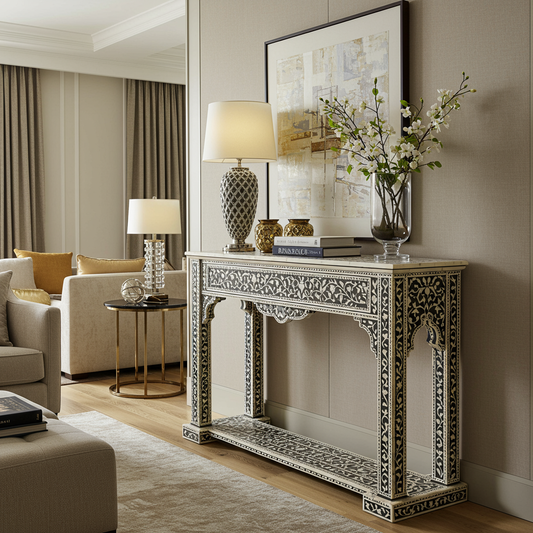 Luxury Bone Inlay or Mother of Pearl Furniture