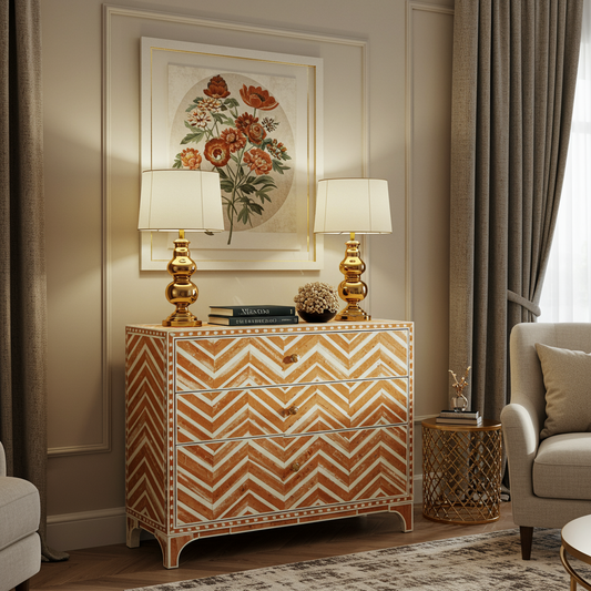 Luxury Bone Inlay or Mother of Pearl Furniture