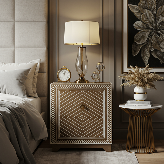 Luxury Bone Inlay or Mother of Pearl Furniture