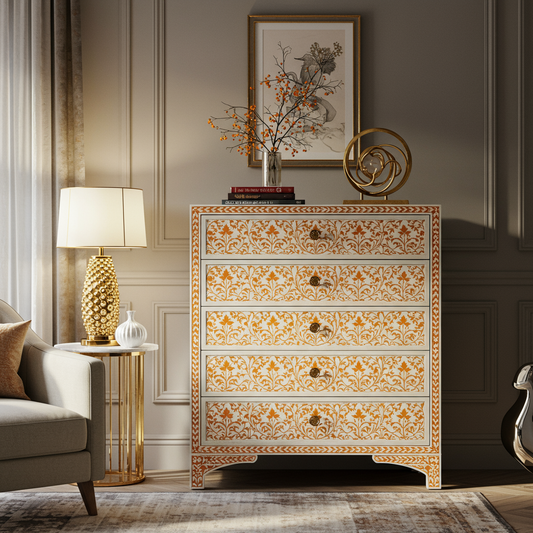 Luxury Bone Inlay or Mother of Pearl Furniture