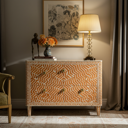 Luxury Bone Inlay or Mother of Pearl Furniture