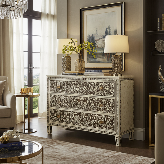 Luxury Bone Inlay or Mother of Pearl Furniture