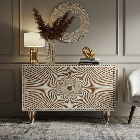 Luxury Bone Inlay or Mother of Pearl Furniture