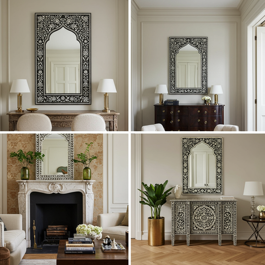 Luxury Bone Inlay or Mother of Pearl Furniture