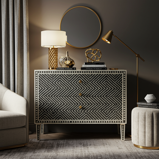 Luxury Bone Inlay or Mother of Pearl Furniture