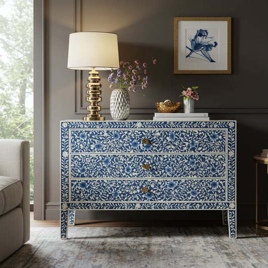 Luxury Bone Inlay or Mother of Pearl Furniture