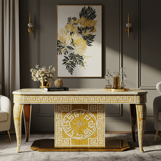 Luxury Bone Inlay or Mother of Pearl Furniture
