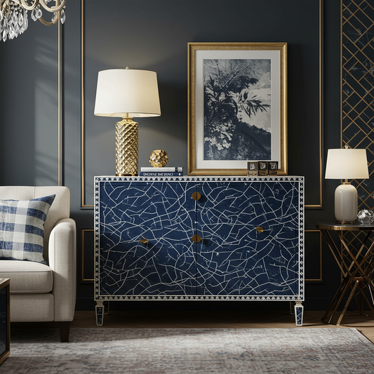Luxury Bone Inlay or Mother of Pearl Furniture