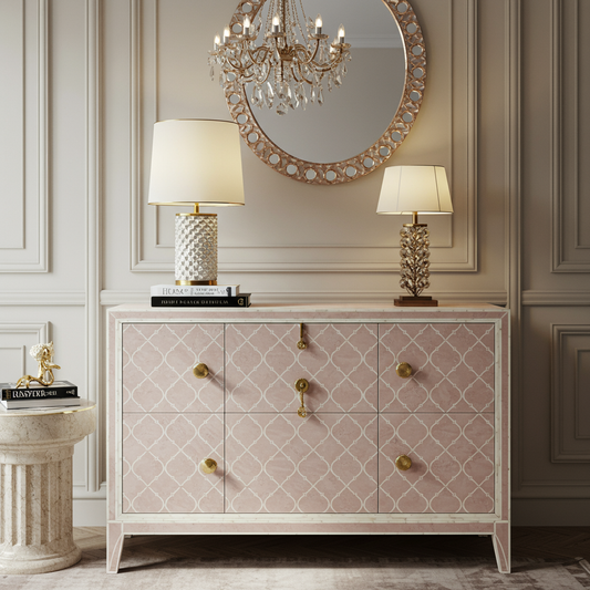 Luxury Bone Inlay or Mother of Pearl Furniture