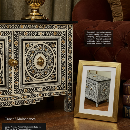 Luxury Bone Inlay or Mother of Pearl Furniture