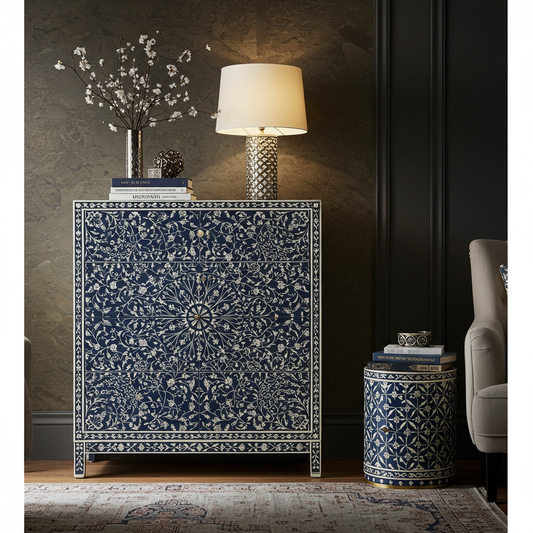 Luxury Bone Inlay or Mother of Pearl Furniture
