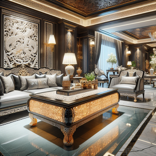 Luxury Bone Inlay or Mother of Pearl Furniture