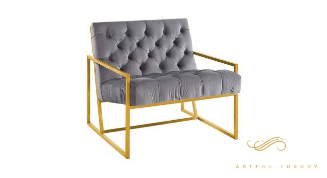 Taina Upholstery Chair In Grey Fabric | Luxury Handmade Chair