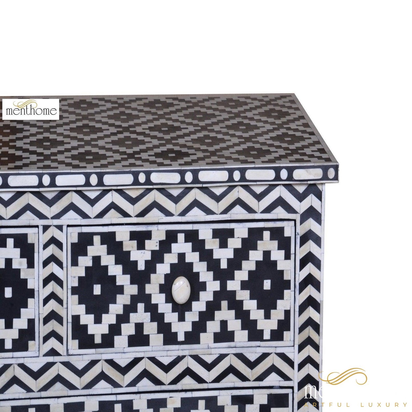 Bone Inlay dresser Handmade Design Bone inlay Wooden for Home Decorative Cabinet | Luxury Handmade Cabinet