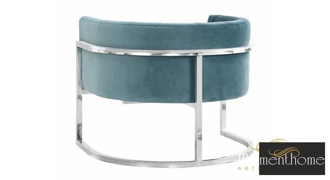 Sasheen Upholstery Chair In Sky Blue Fabric | Luxury Handmade Chair