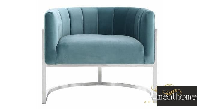 Sasheen Upholstery Chair In Sky Blue Fabric | Luxury Handmade Chair