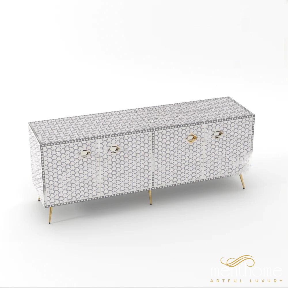 Targua-Bone Inlay -Rectangular-Cabinet | Luxury Handmade Cabinet