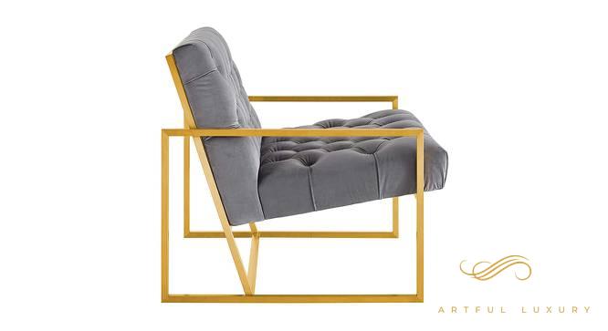 Taina Upholstery Chair In Grey Fabric | Luxury Handmade Chair