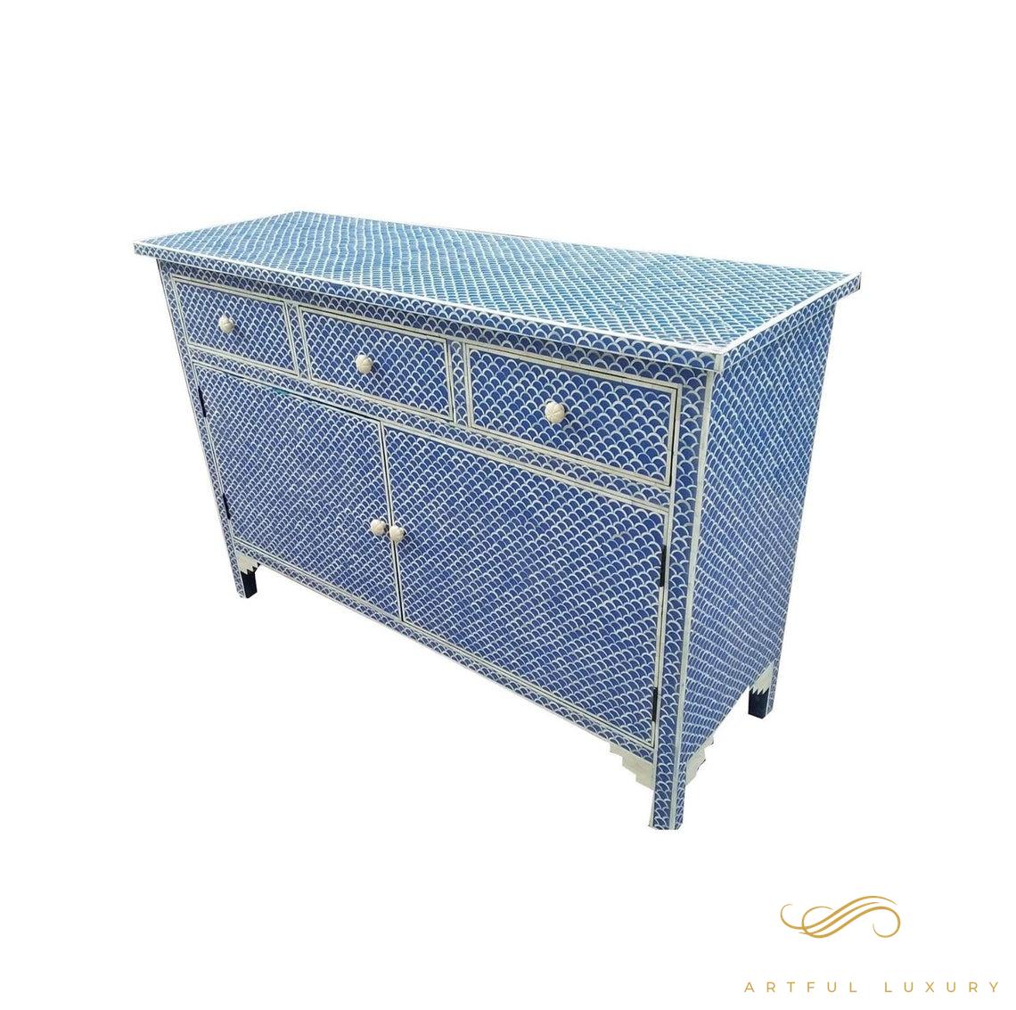 Bone Inlay Cabinet Handmade Storage Bone Inlay Furniture Handmade Design Bone inlay Wooden for Home Decorative Cabinet Furniture Wooden | Luxury Handmade Cabinet