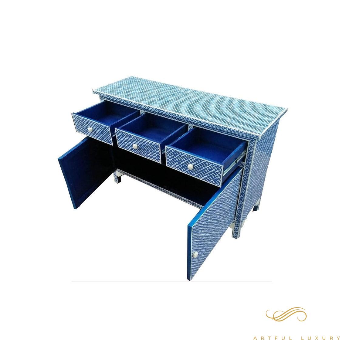 Bone Inlay Cabinet Handmade Storage Bone Inlay Furniture Handmade Design Bone inlay Wooden for Home Decorative Cabinet Furniture Wooden | Luxury Handmade Cabinet