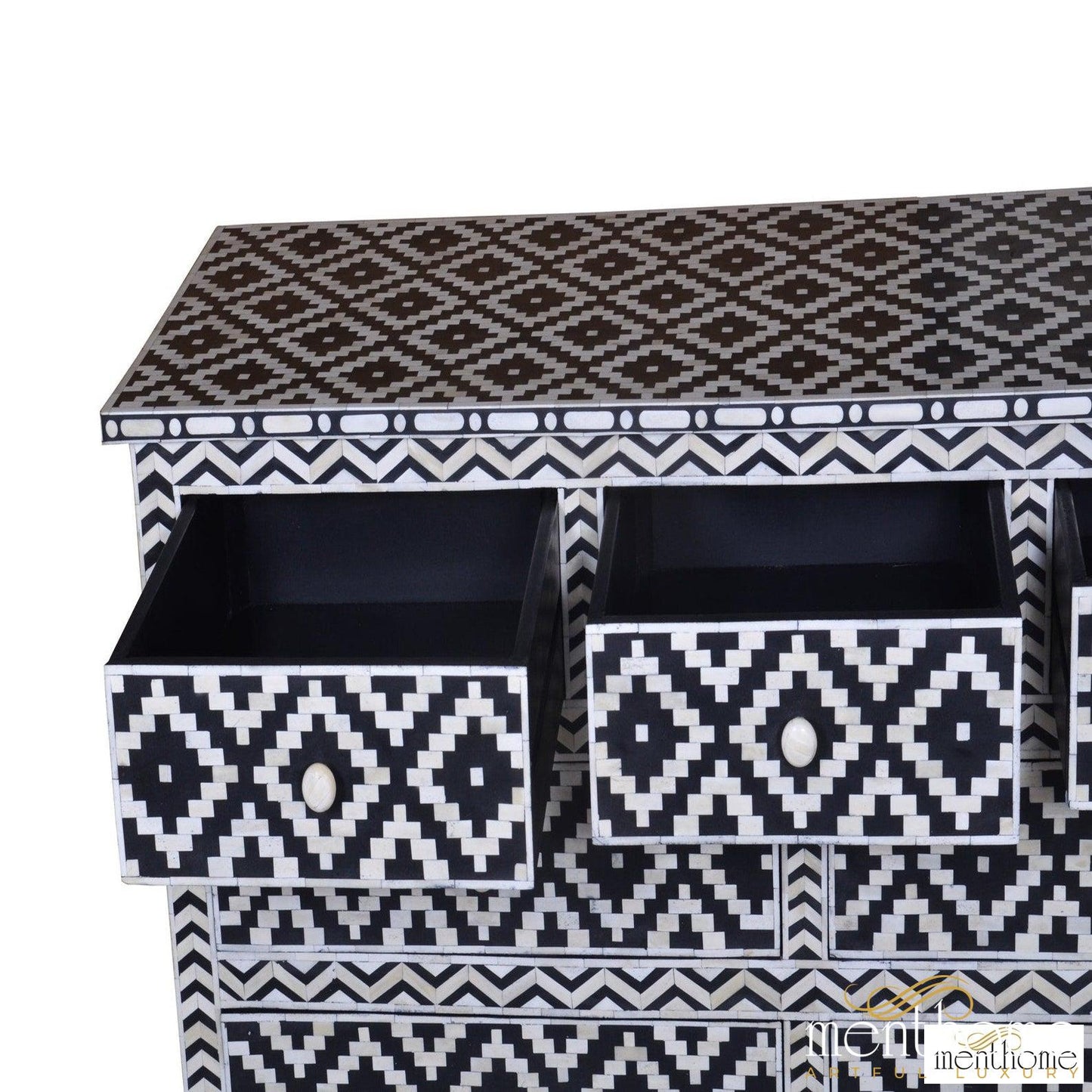 Bone Inlay dresser Handmade Design Bone inlay Wooden for Home Decorative Cabinet | Luxury Handmade Cabinet