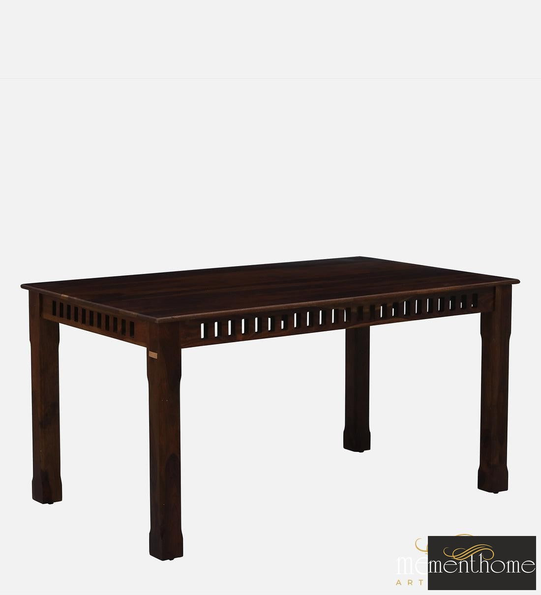 Rosewood Dining Table and Chair In Provincial Teak Finish with Cushioning | Luxury Handmade Chair