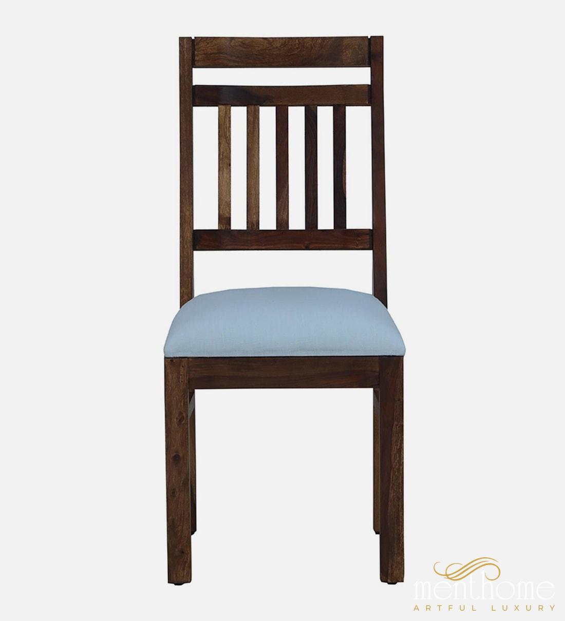 Modern Rosewood Dining Chair and Table In Provincial Teak Finish with Cushioning | Luxury Handmade Chair