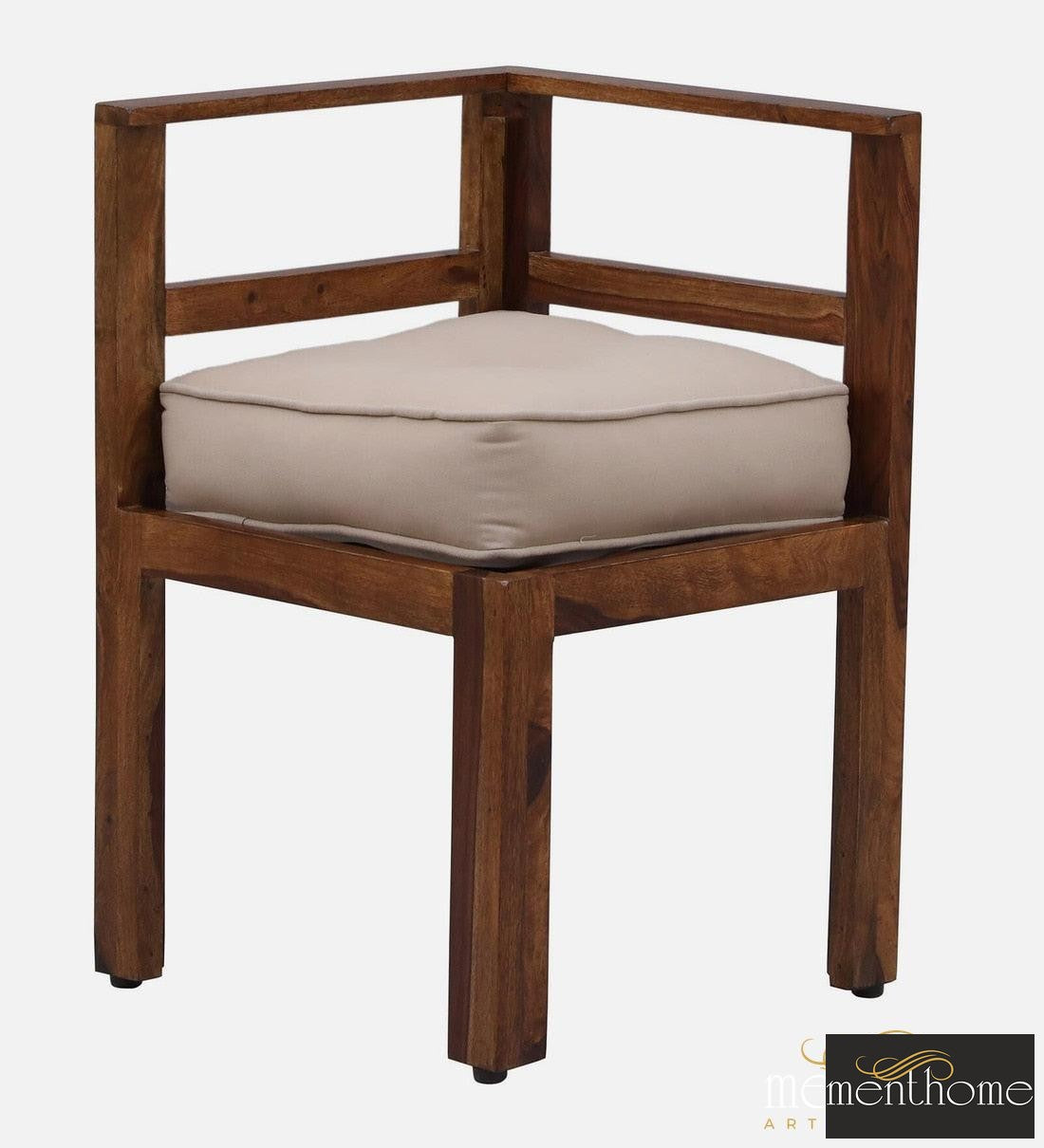 Modern Rosewood Dining Chair and Table In Provincial Teak Finish with Cushioning | Luxury Handmade Chair