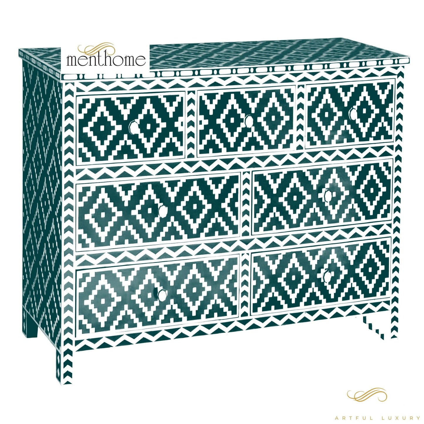 Bone Inlay dresser Handmade Design Bone inlay Wooden for Home Decorative Cabinet | Luxury Handmade Cabinet