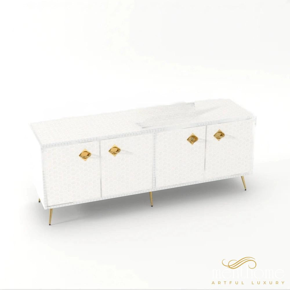 Targua-Bone Inlay -Rectangular-Cabinet | Luxury Handmade Cabinet