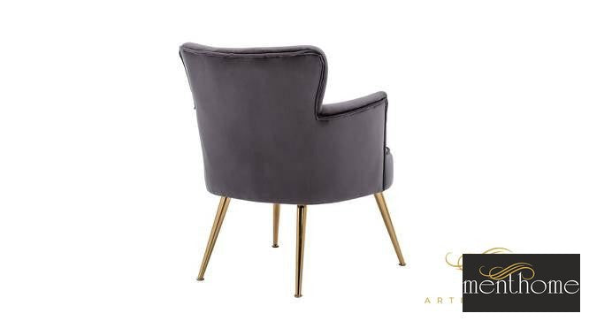 Jelena Upholstery Chair In Grey Fabric | Luxury Handmade Chair