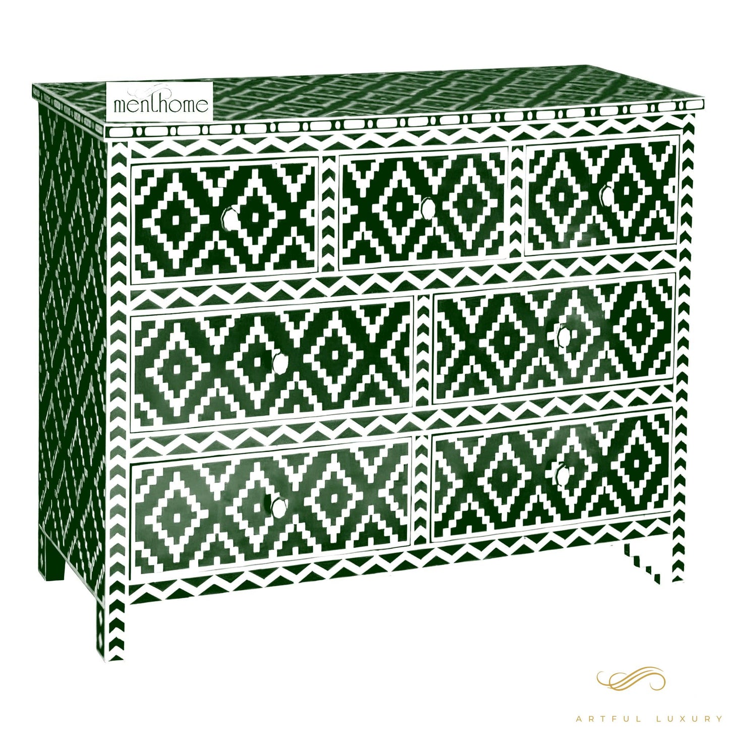 Bone Inlay dresser Handmade Design Bone inlay Wooden for Home Decorative Cabinet | Luxury Handmade Cabinet