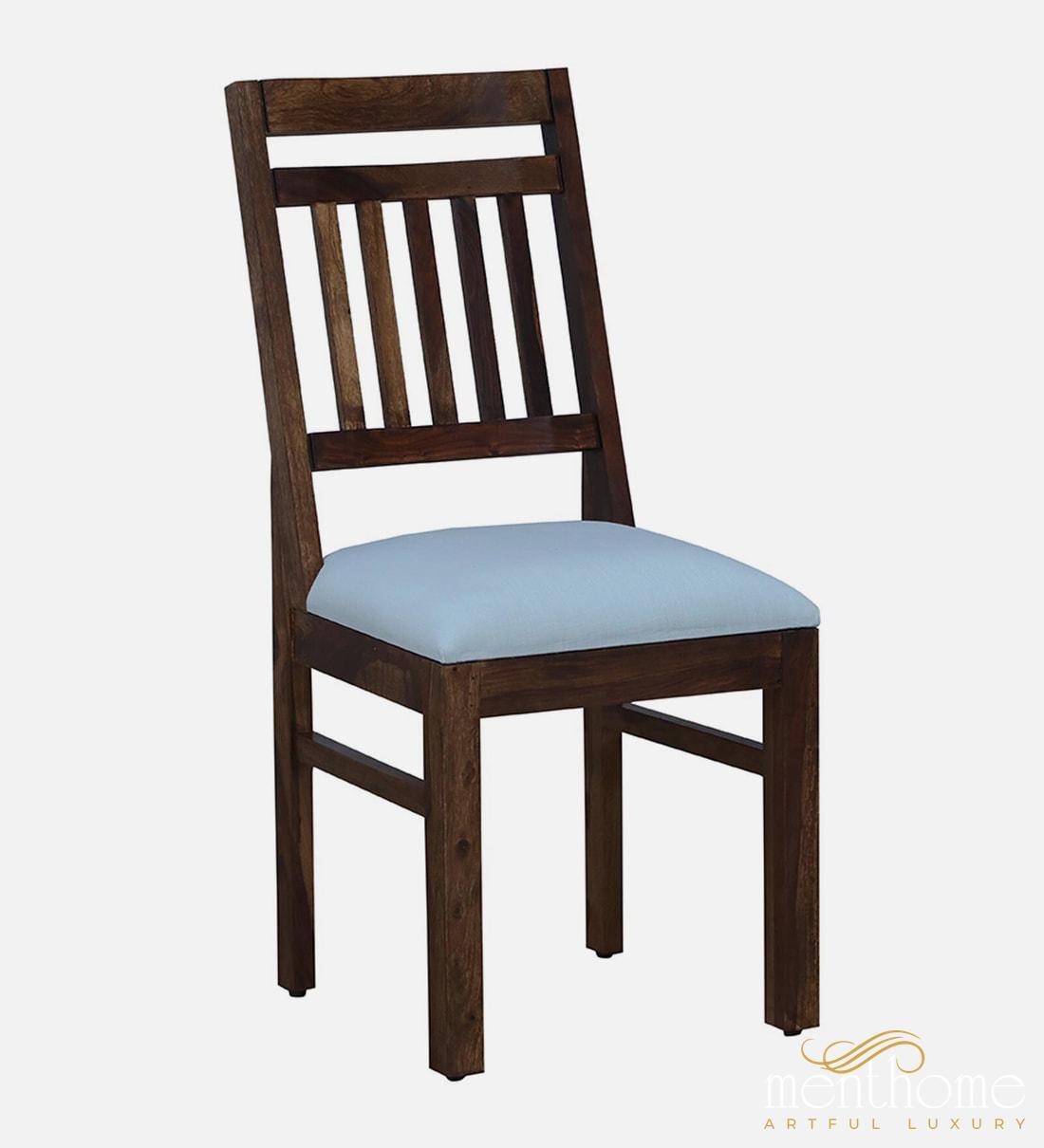 Modern Rosewood Dining Chair and Table In Provincial Teak Finish with Cushioning | Luxury Handmade Chair