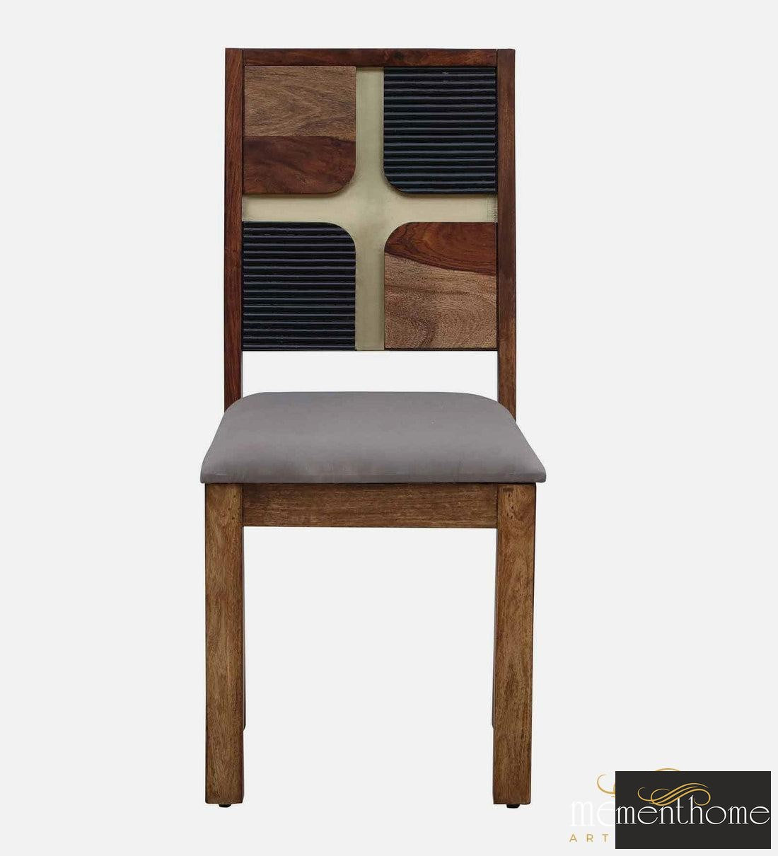 Modern Rosewood Dining Chair and Table In Provincial Teak Finish with Cushioning | Luxury Handmade Chair