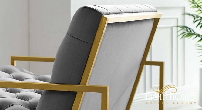 Taina Upholstery Chair In Grey Fabric | Luxury Handmade Chair