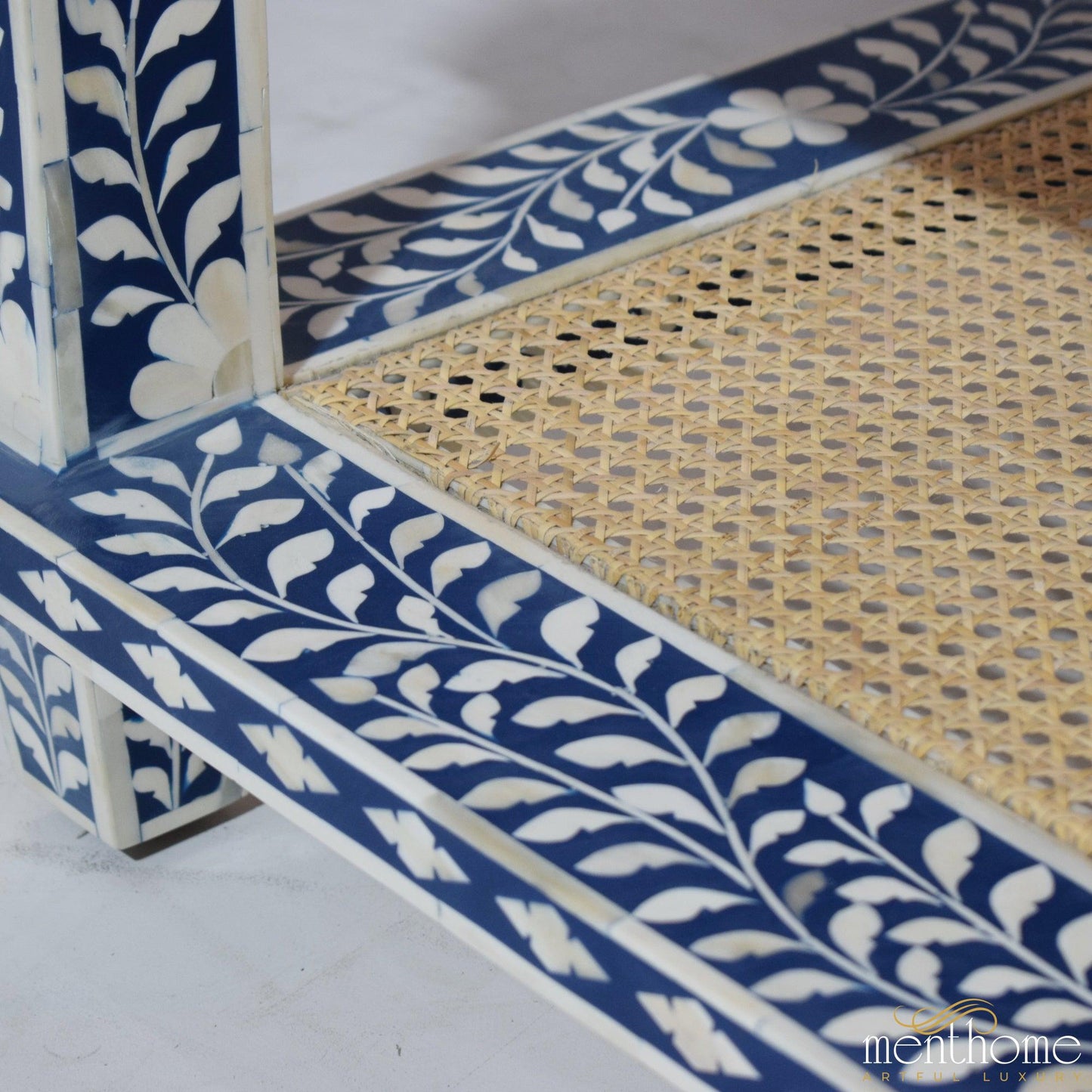 Shelf coffee table Bone Inlay | Luxury Handmade Coffee Table