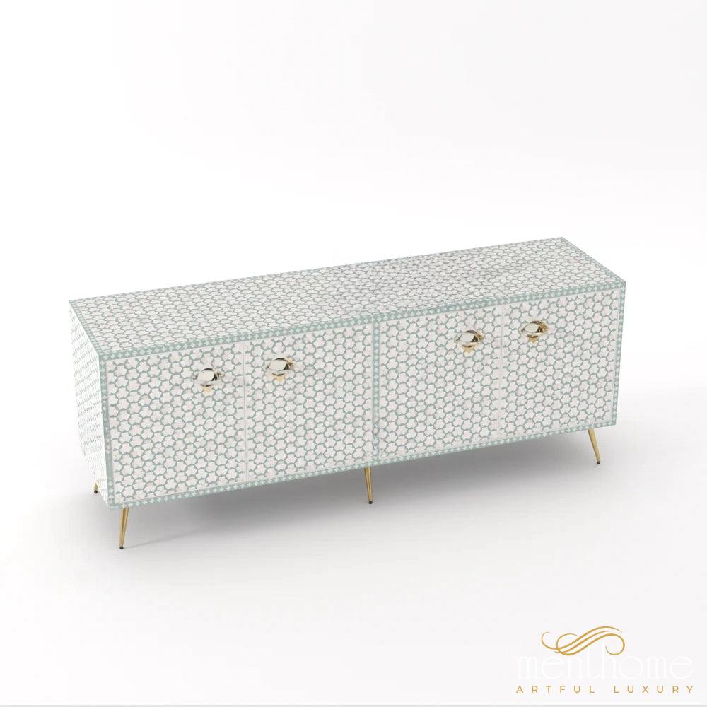 Targua-Bone Inlay -Rectangular-Cabinet | Luxury Handmade Cabinet