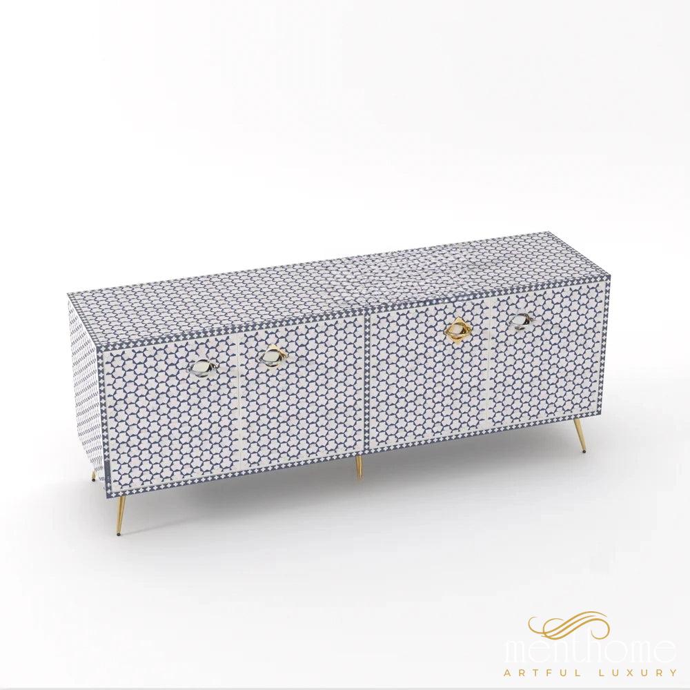 Targua-Bone Inlay -Rectangular-Cabinet | Luxury Handmade Cabinet