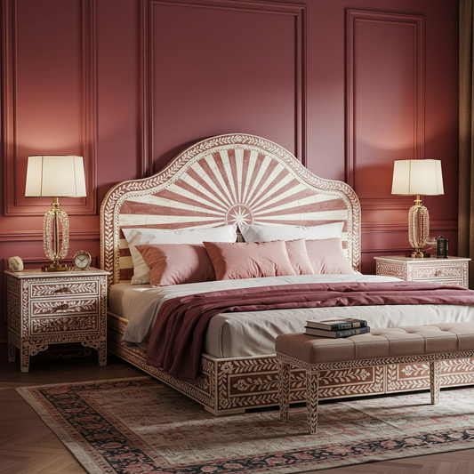 Luxury Handcrafted King Bed Set
